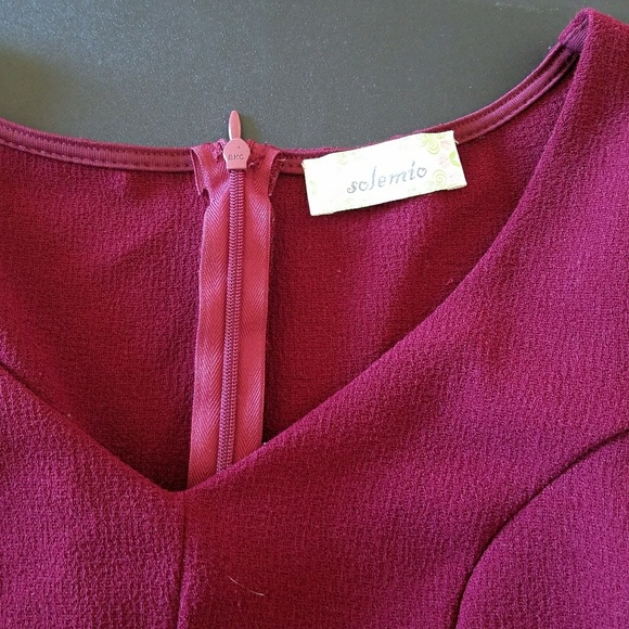 Solemio burgandy romper - Picture 3 of 7